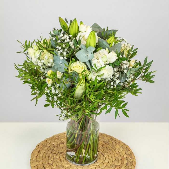 Bouquet de fleurs blanches