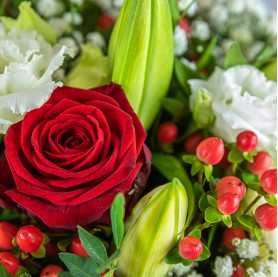 Bouquet de fleurs rouges