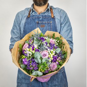 Bouquet de fleurs violet