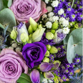 Bouquet de fleurs violet